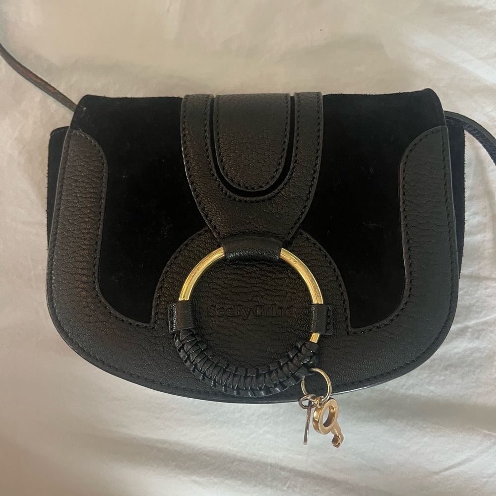 See by Chloe Small Hana leather & suede crossbody